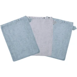 WÖRNER SÜDFROTTIER Washandschoen Walvisblauw 3-pack -Kleine Wondertjes woerner suedfrottier washandschoen walvisblauw 3 pack a303285 2
