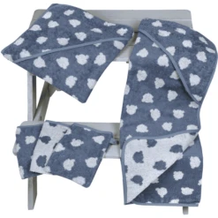 WÖRNER SÜDFROTTIER Zwemponcho Jac. Teddy Blauw -Kleine Wondertjes woerner suedfrottier zwemponcho jac teddy blauw a383649 3